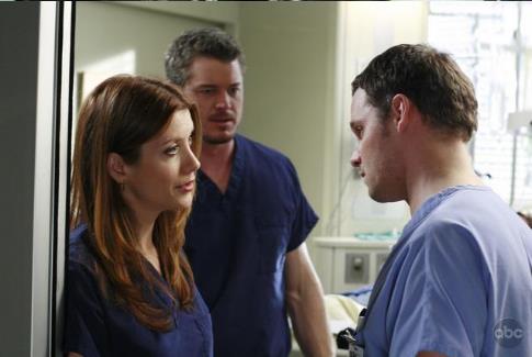 Still of Kate Walsh, Justin Chambers and Eric Dane in Grei anatomija (2005)