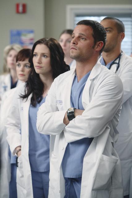 Still of Justin Chambers and Chyler Leigh in Grei anatomija (2005)