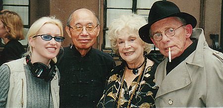 Director Alison Thompson with Actors Kim Chan, Sylvia Miles and Frank Gorshin.