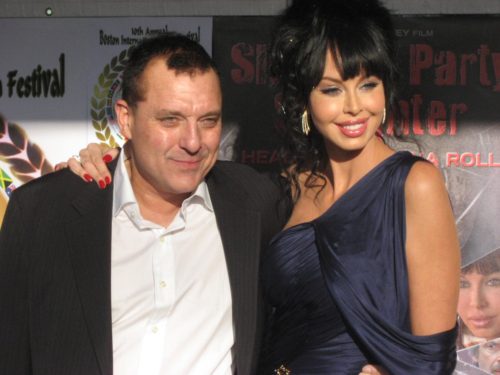 Tom Sizemore and Rebekah Chaney at Boston Festival.