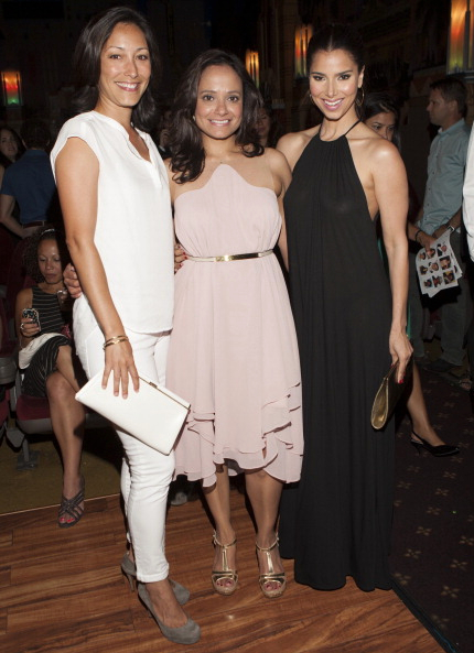 Actors Christina Chang, Judy Reyes and Roselyn Sanchez attend the Los Angeles Premiere of 'La Golda' at The Crest on June 21, 2014 in Los Angeles, California. (Photo by Michael Bezjian/WireImage)