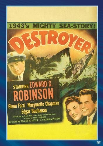Edward G. Robinson, Glenn Ford and Marguerite Chapman in Destroyer (1943)