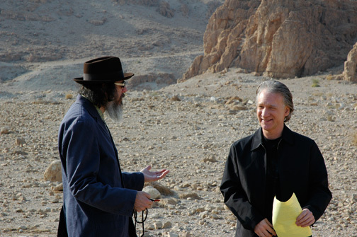 Still of Bill Maher and Larry Charles in Religulous (2008)