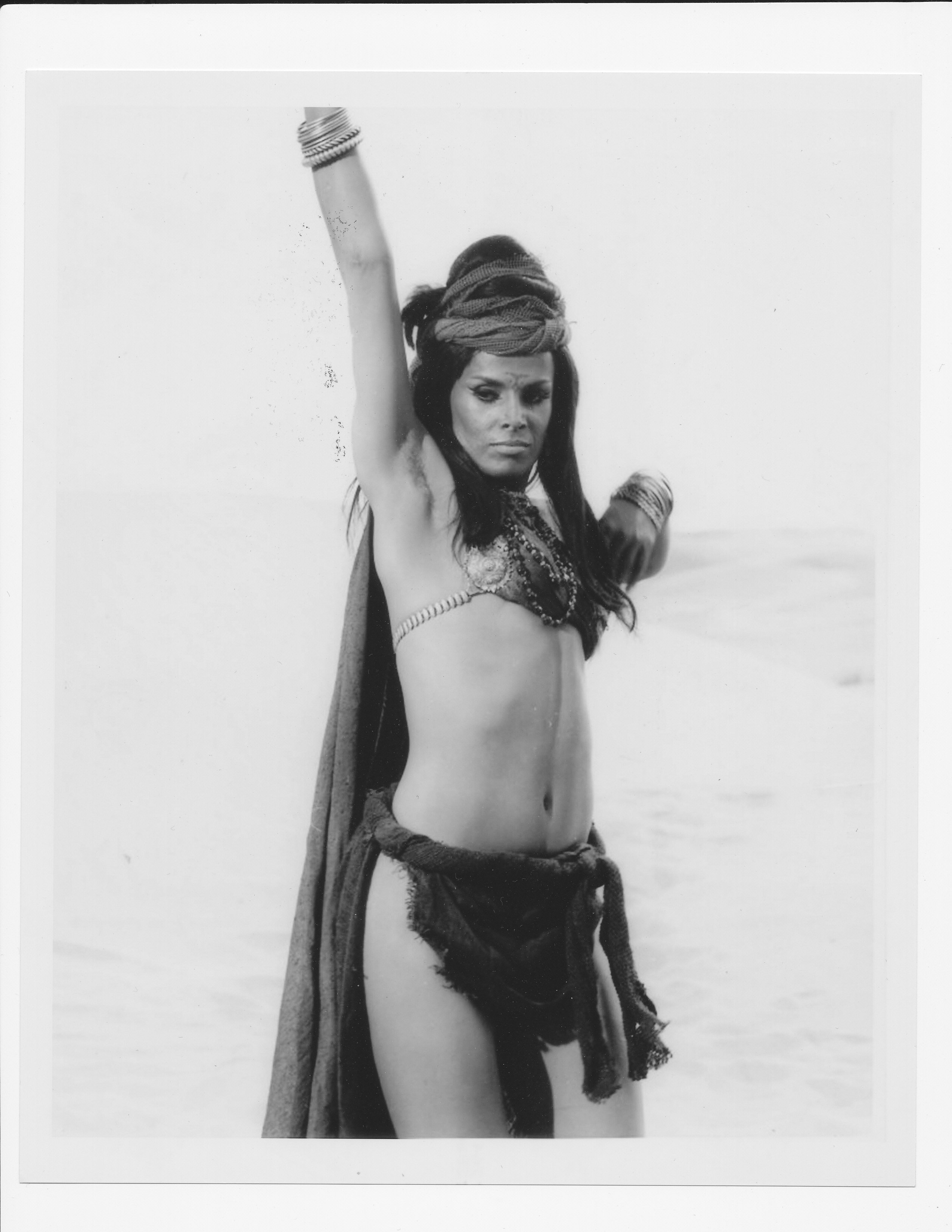 Barrie Chase as the seductive Berber dancing girl in mirage sequence in 