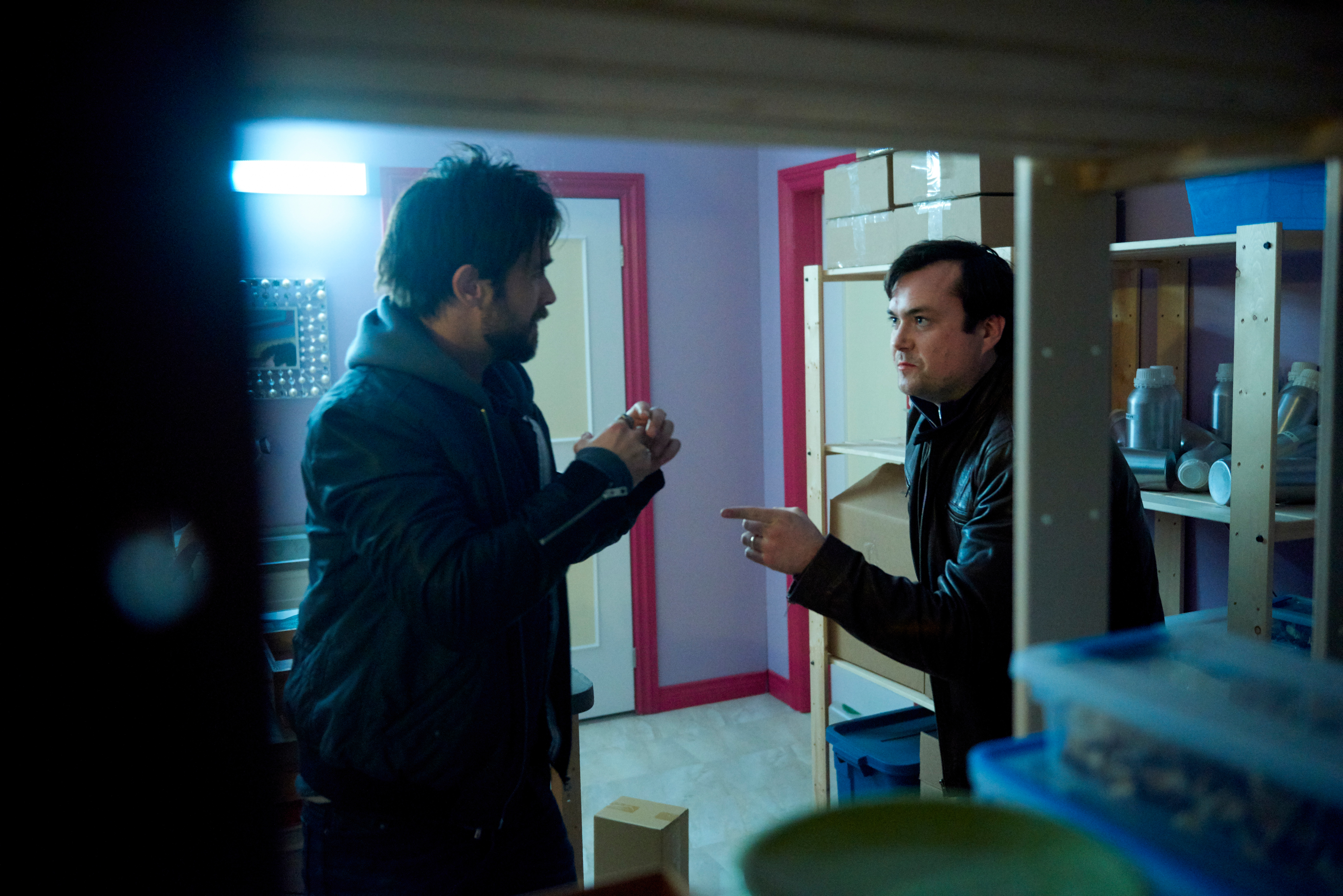 Still of Justin Chatwin and Kristian Bruun in Orphan Black (2013)
