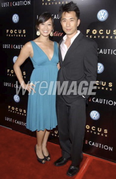 Camille Chen and James Kyson Lee at the premiere of Lust, Caution.