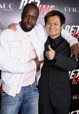 Andy Cheng and Wyclef Jean at event of Redline (2007)