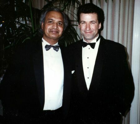 Amin Q. Chaudhri with Alec Baldwin