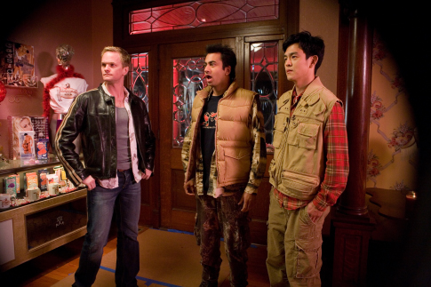 Still of Neil Patrick Harris, John Cho and Kal Penn in Harold & Kumar Escape from Guantanamo Bay (2008)