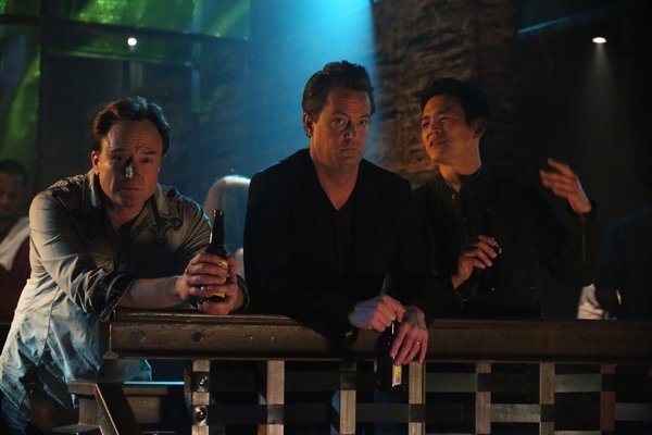 Still of Matthew Perry, John Cho and Bradley Whitford in Go On (2012)