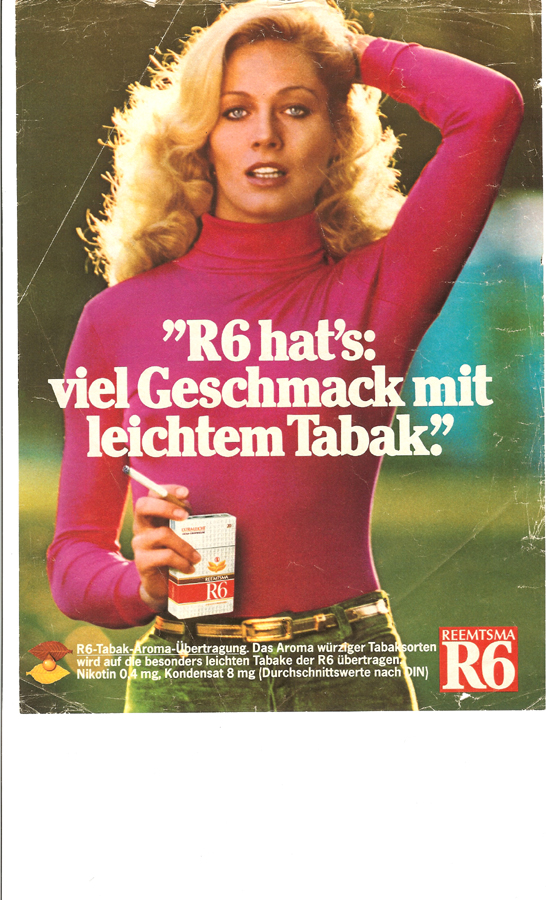 German Cigarette Ad