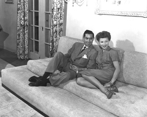 Tyrone Power and 2nd wife Linda Christian, 1949, I.V.