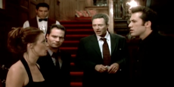 BoJesse Christopher as Noah with Allison Eastwood, Christopher Walken and Mars Callahan in the feature film 'Poolhall Junkies' directed by Mars Callahan 2003