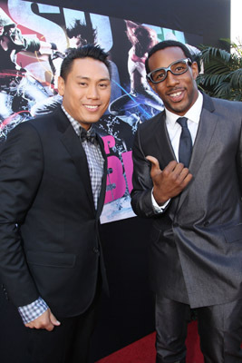 Jon M. Chu and Dondraico Johnson at event of Sokis hip-hopo ritmu 3D (2010)