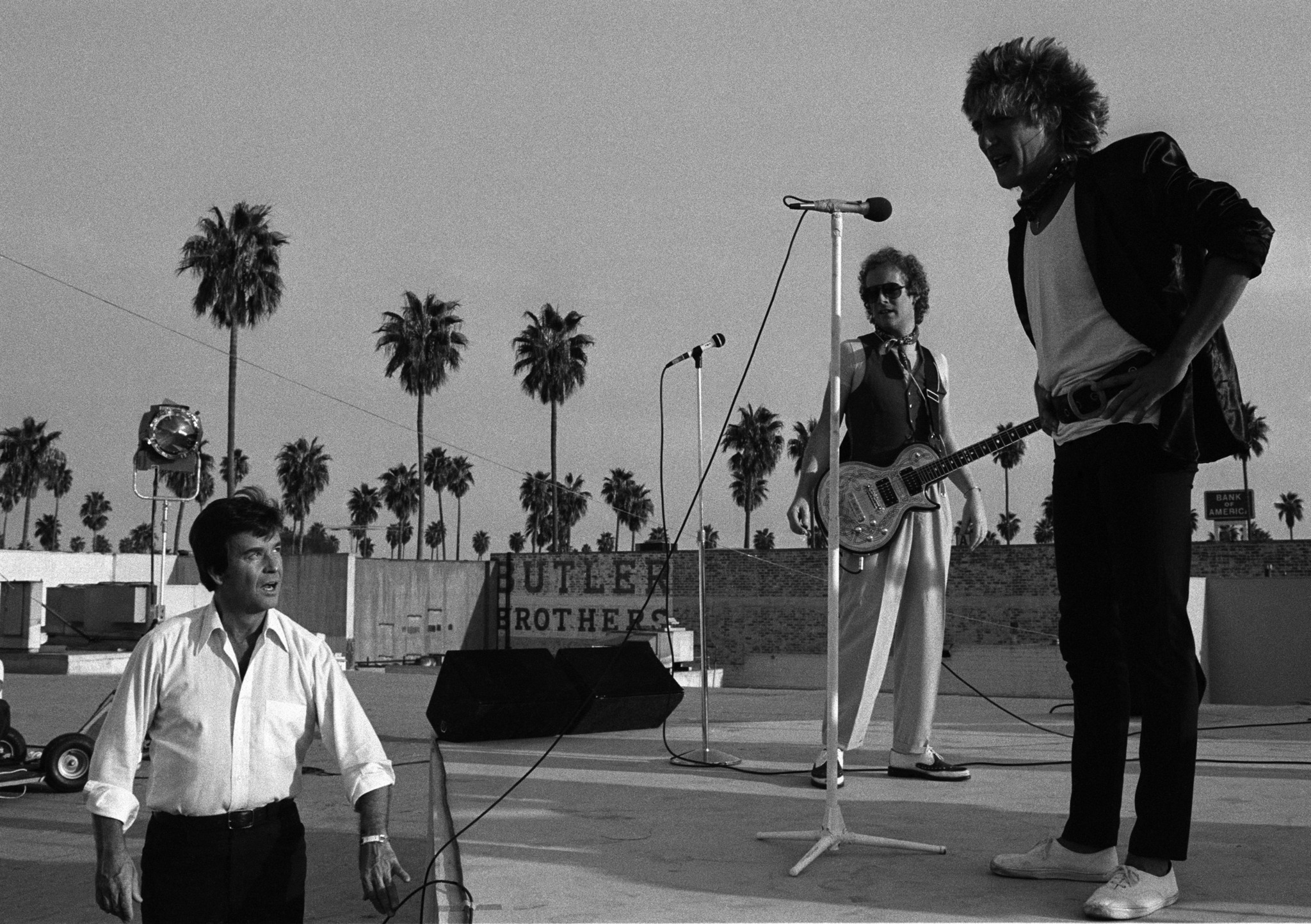 Rod Stewart and Dick Clark