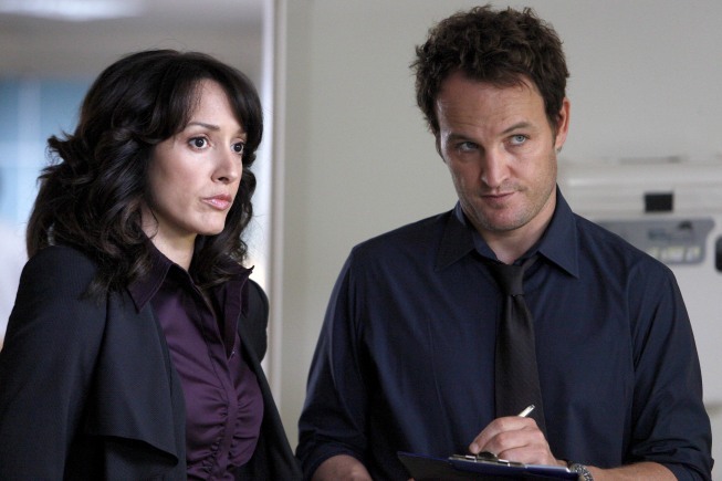 Still of Jennifer Beals and Jason Clarke in The Chicago Code (2011)