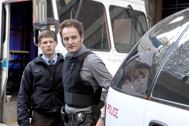 Still of Jason Clarke and Matt Lauria in The Chicago Code (2011)