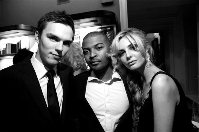 Nicholas Hoult Noel Clarke and Tamsin Egerton at BAFTA after party 2010