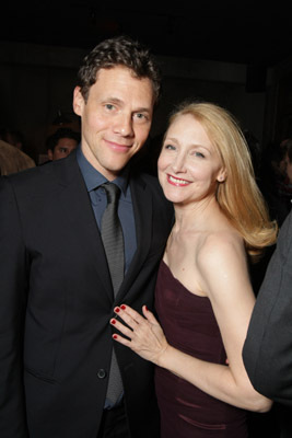 Patricia Clarkson and Will Gluck at event of Easy A (2010)