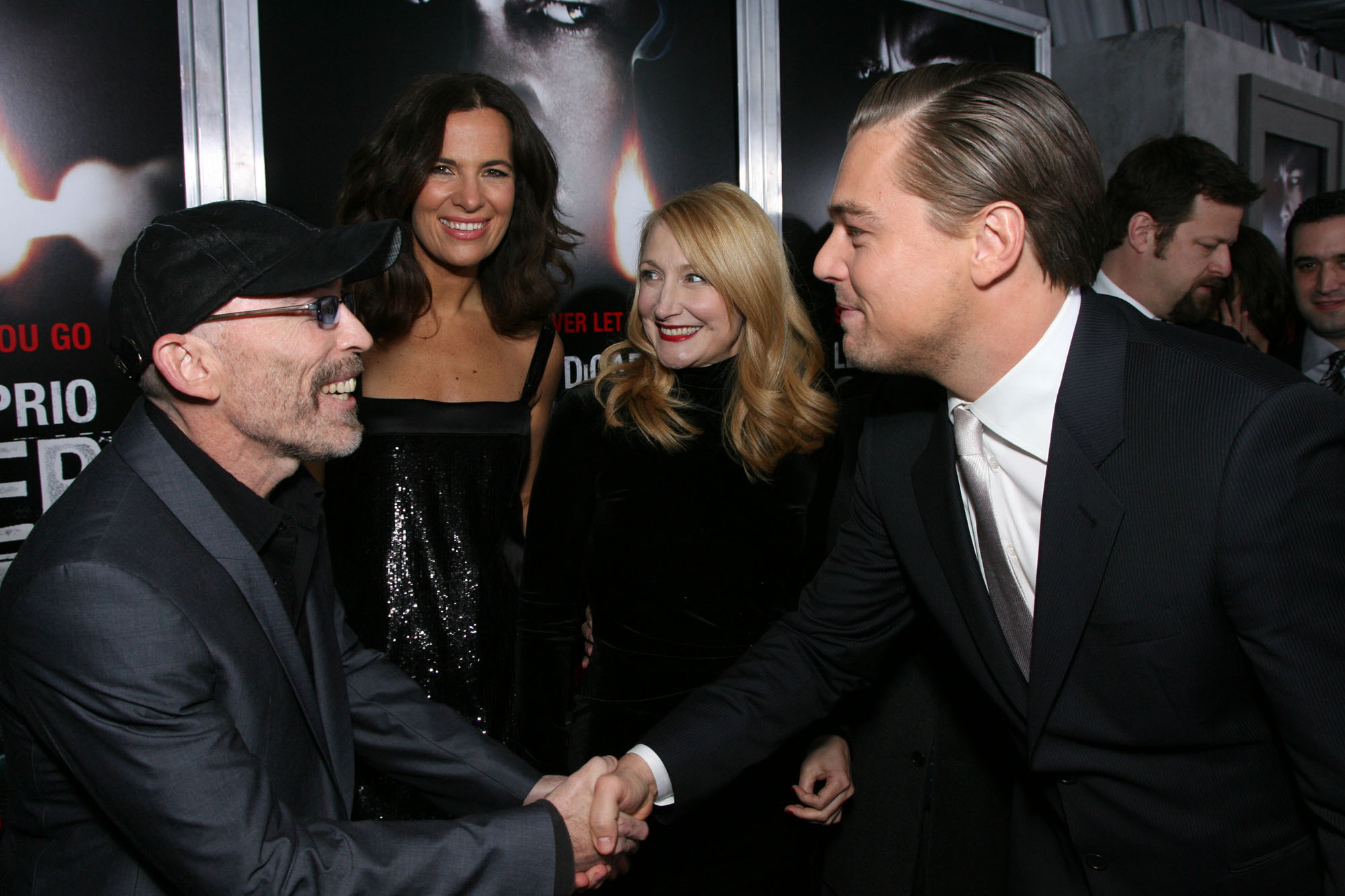 Leonardo DiCaprio, Roberta Armani, Patricia Clarkson and Jackie Earle Haley at event of Kuzdesiu sala (2010)
