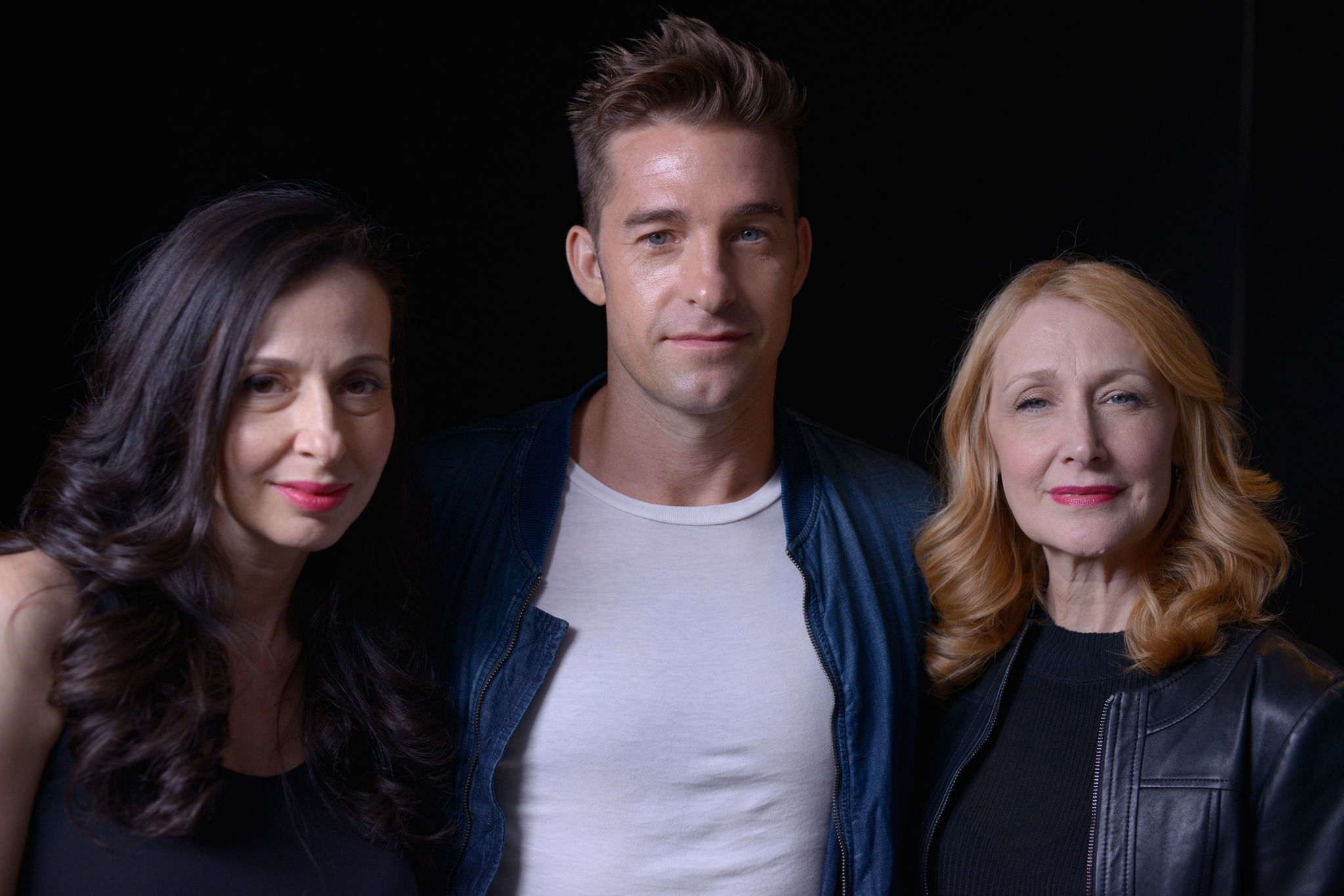 Scott Speedman, Patricia Clarkson and Ruba Nadda at event of October Gale (2014)