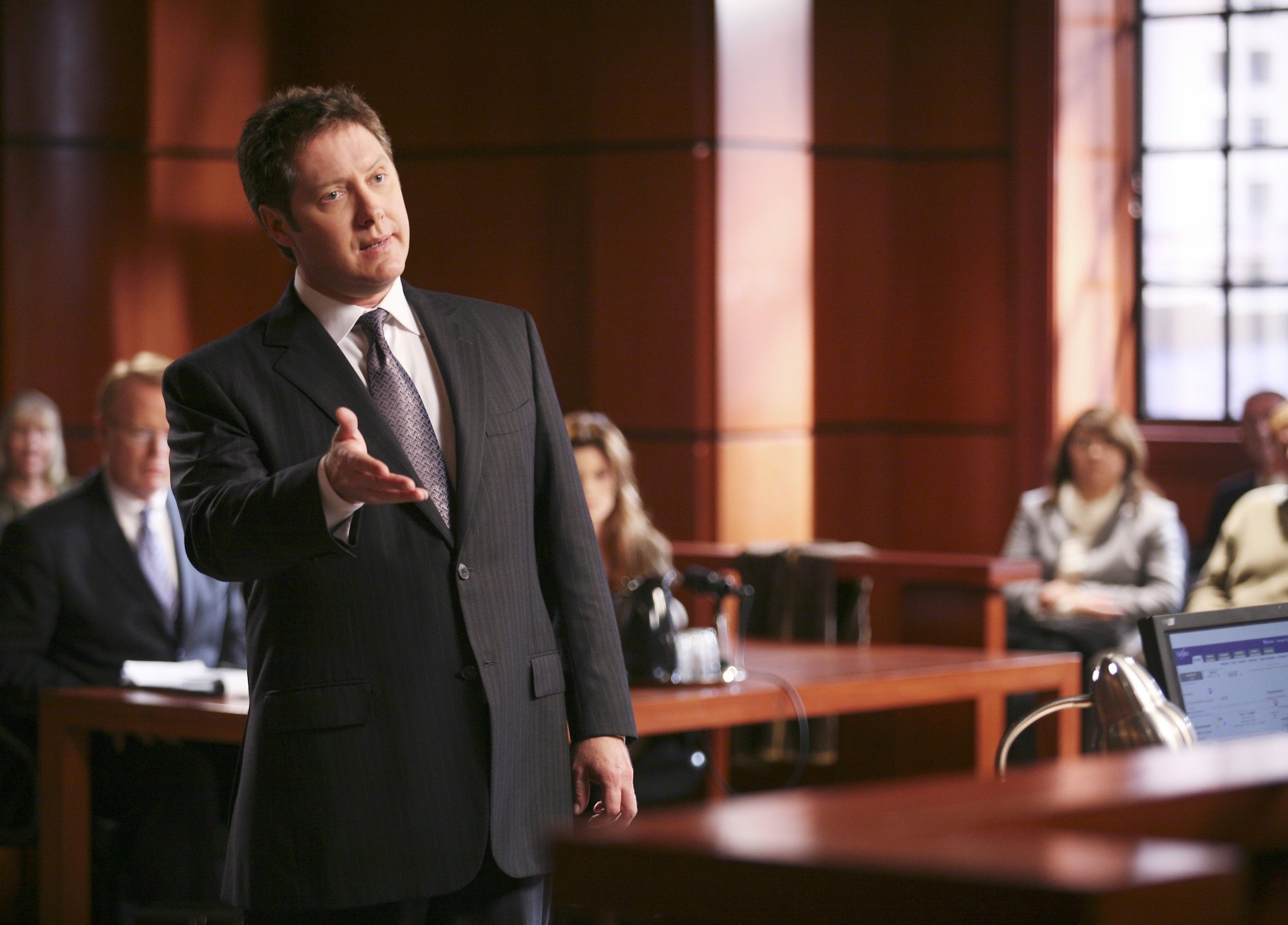 Still of James Spader and Christian Clemenson in Boston Legal (2004)