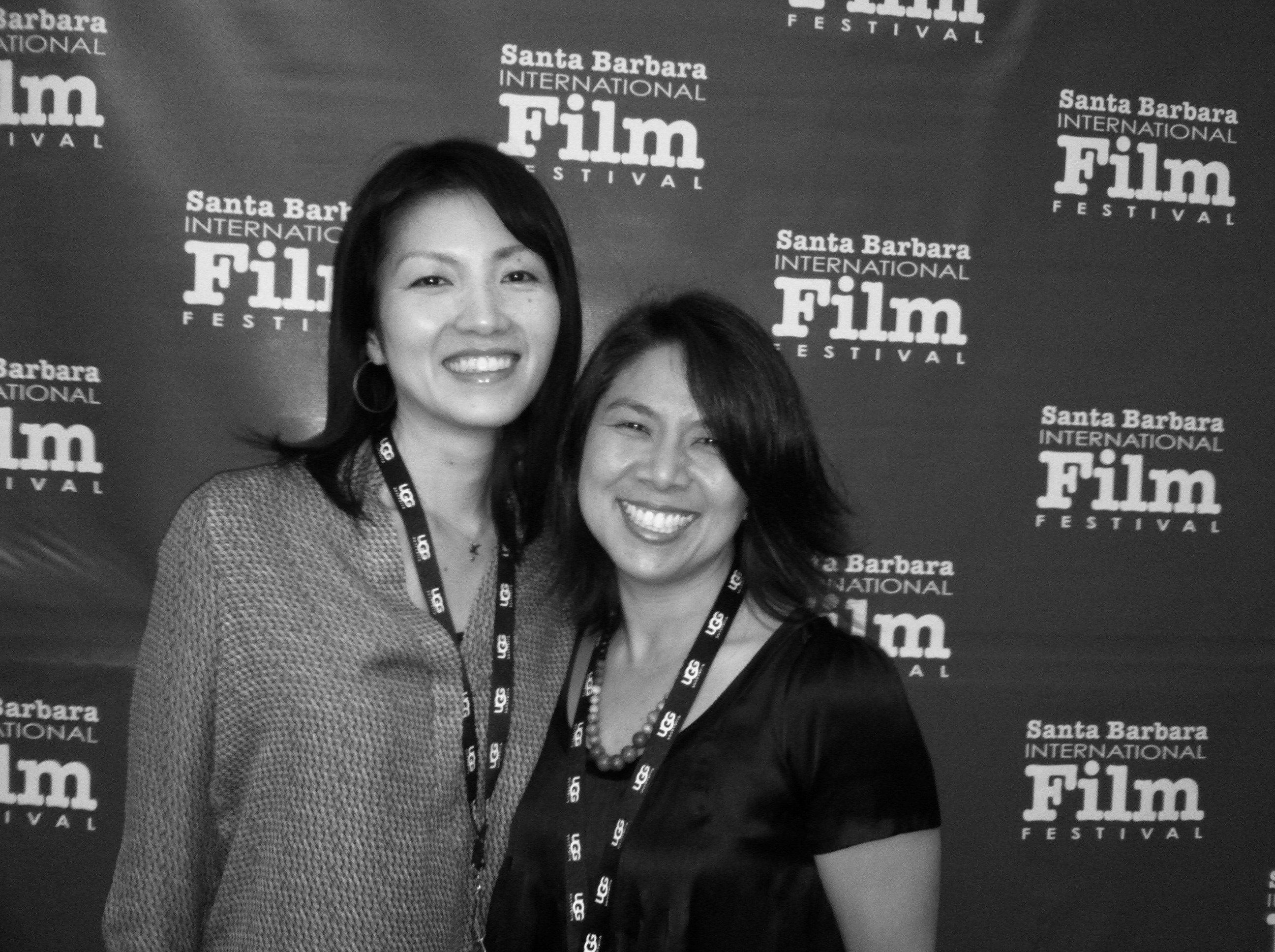 Aiko Fukushima and Pia Clemente at the 2014 Santa Barbara Film Festival
