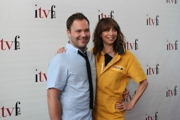 Actor Wilson Cleveland and Actress Illeana Douglas attend opening night of the 2010 Independent Television Festival in Hollywood, California.
