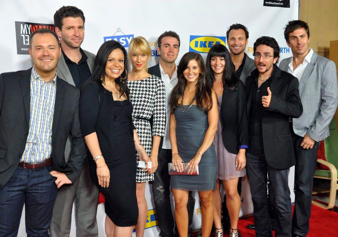 The Cast of Leap Year attends the premiere screening of Easy to Assemble: Finding North in Hollywood, CA.