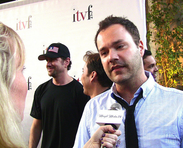 Actors Wilson Cleveland and Jamie Kennedy attend opening night of the Independent Television Festival.