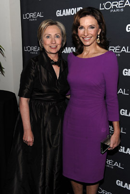 Mary Steenburgen and Hillary Clinton