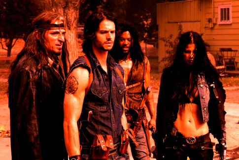 Still of Jason Behr, Kim Coates, Rogue Johnston and Natassia Malthe in Skinwalkers (2006)