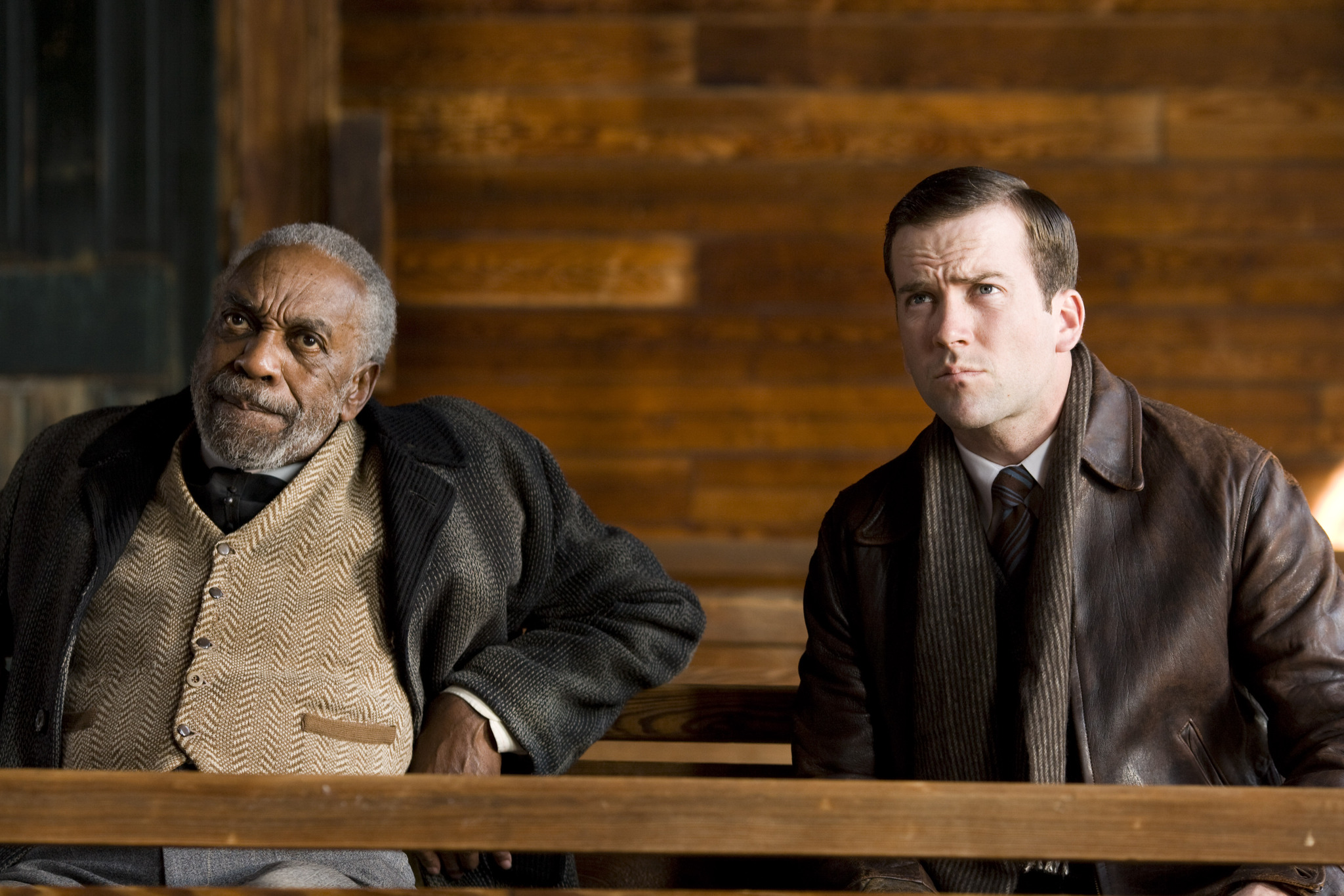 Still of Lucas Black and Bill Cobbs in Get Low (2009)