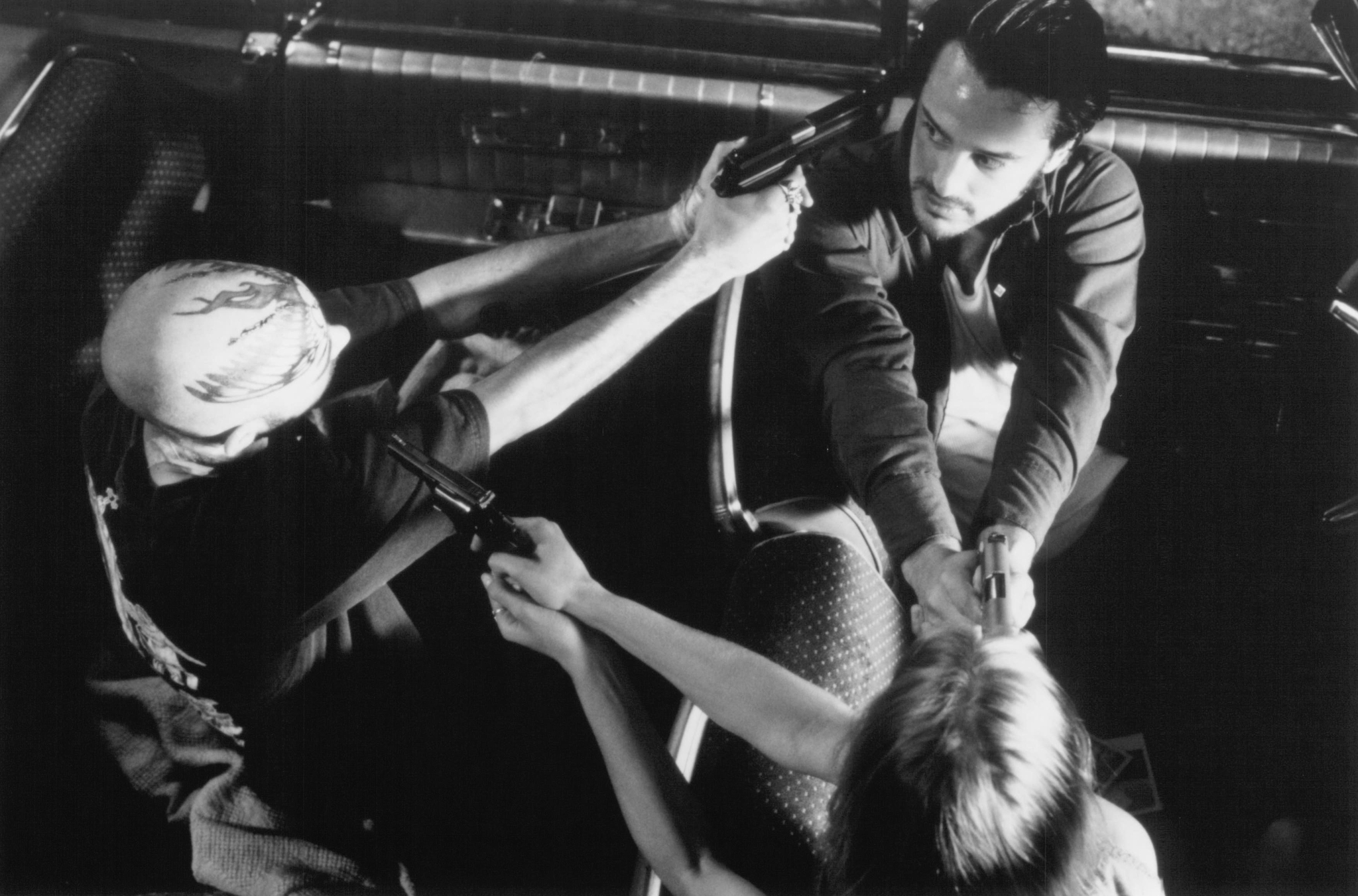 Still of Renée Zellweger, Gil Bellows and Rory Cochrane in Love and a .45 (1994)