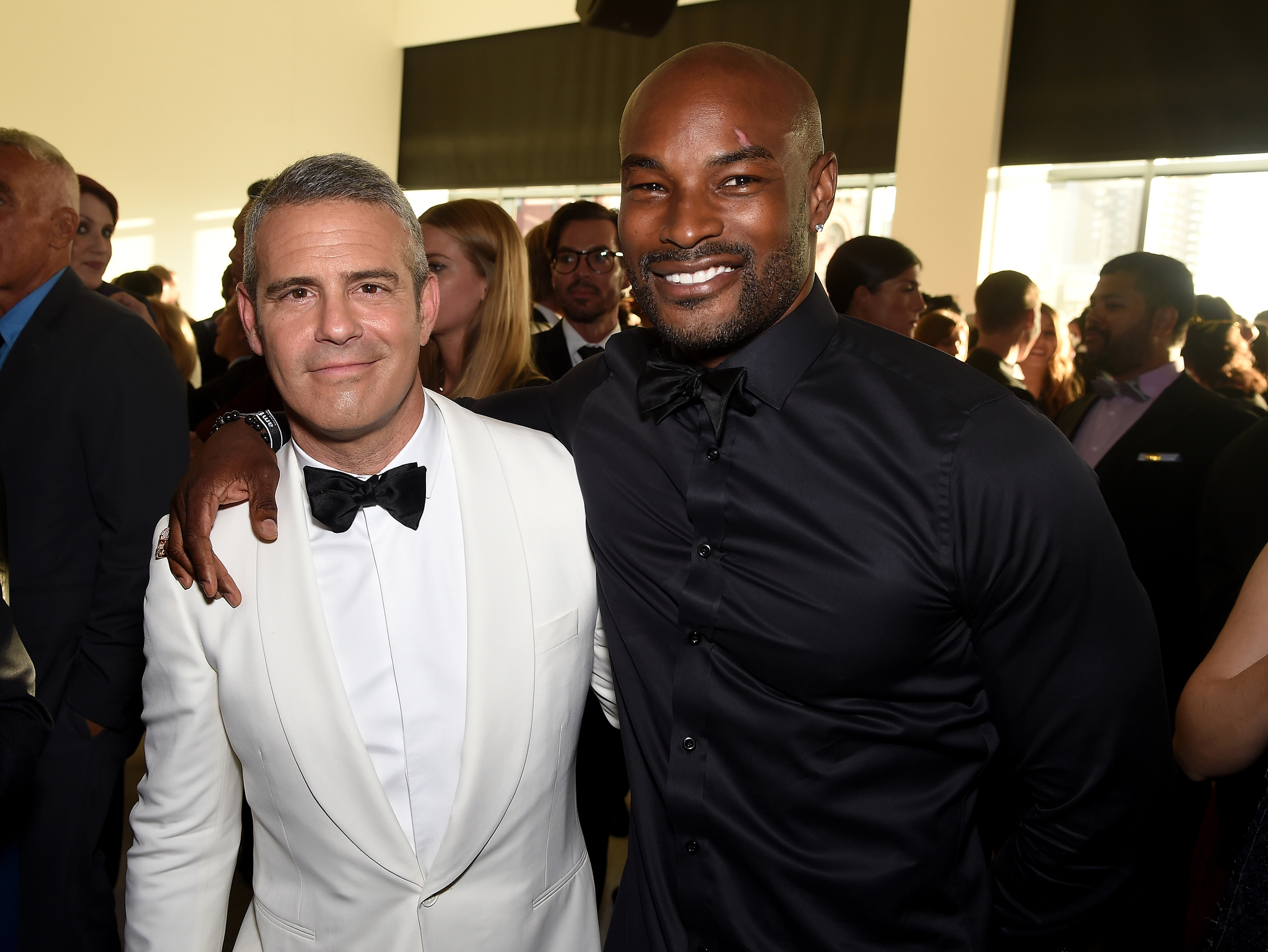 Tyson Beckford and Andy Cohen