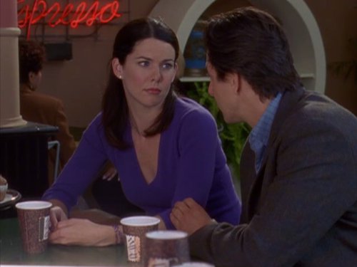 Still of Scott Cohen and Lauren Graham in Gilmore Girls (2000)