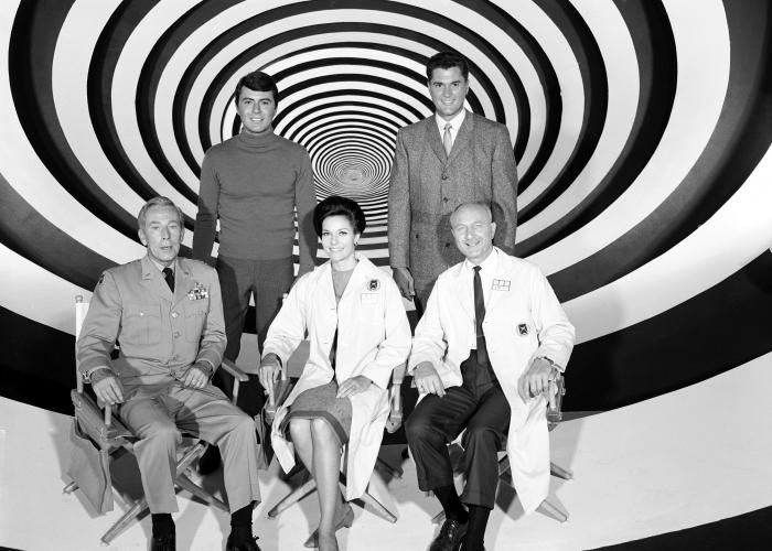 Still of Robert Colbert, James Darren and Lee Meriwether in The Time Tunnel (1966)