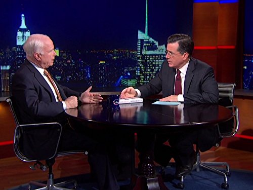 Still of Stephen Colbert and John McCain in The Colbert Report (2005)