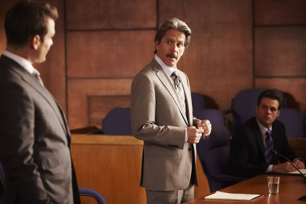 Still of Gary Cole and Gabriel Macht in Suits (2011)