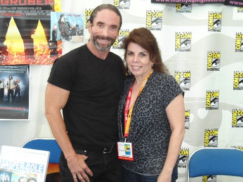 Jasper Cole (MacGruber) and Marilyn Ghiliotti (Clerks) at Comic Con 2012