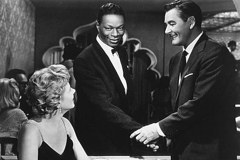 Still of Errol Flynn, Cornell Borchers and Nat 'King' Cole in Istanbul (1957)