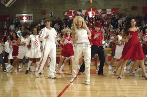 Corbin Bleu, Monique Coleman, Ashley Tisdale, Vanessa Hudgens and Lucas Grabeel at event of High School Musical (2006)