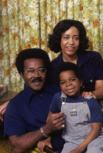 Gary Coleman at home with his parents
