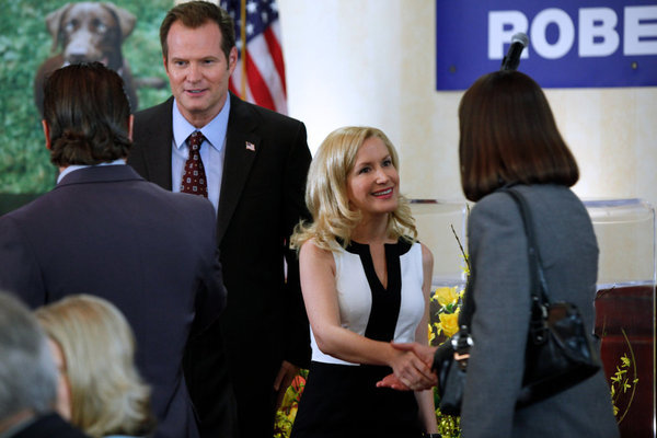 Still of Jack Coleman and Angela Kinsey in The Office (2005)
