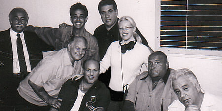 'Potluck' actors: Carmine and Victor Colicchio, Dan Lauria, Joe Rigano, 'Frankie the Butcher', Vinny Vella.