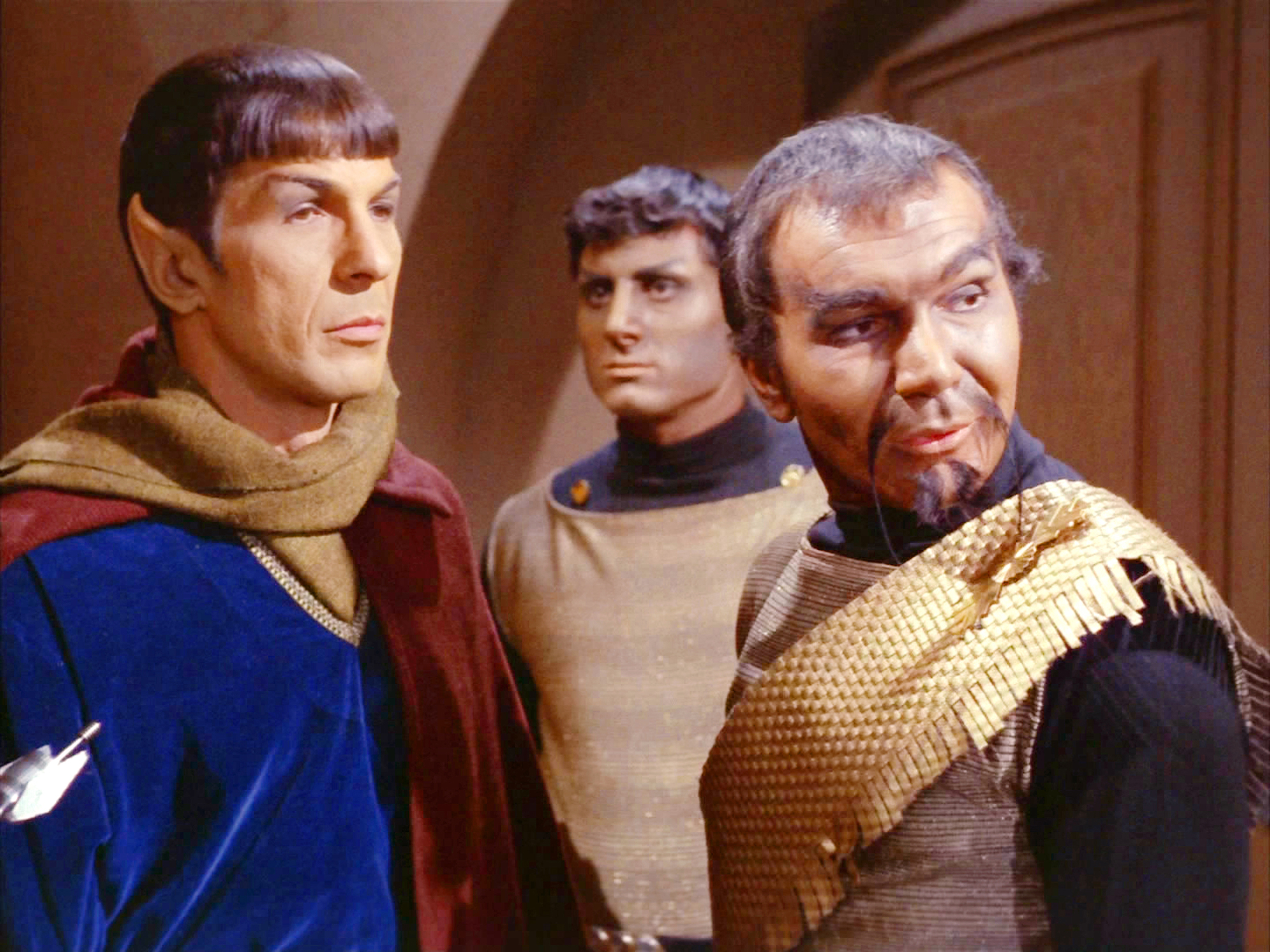 Still of Leonard Nimoy and John Colicos in Star Trek (1966)