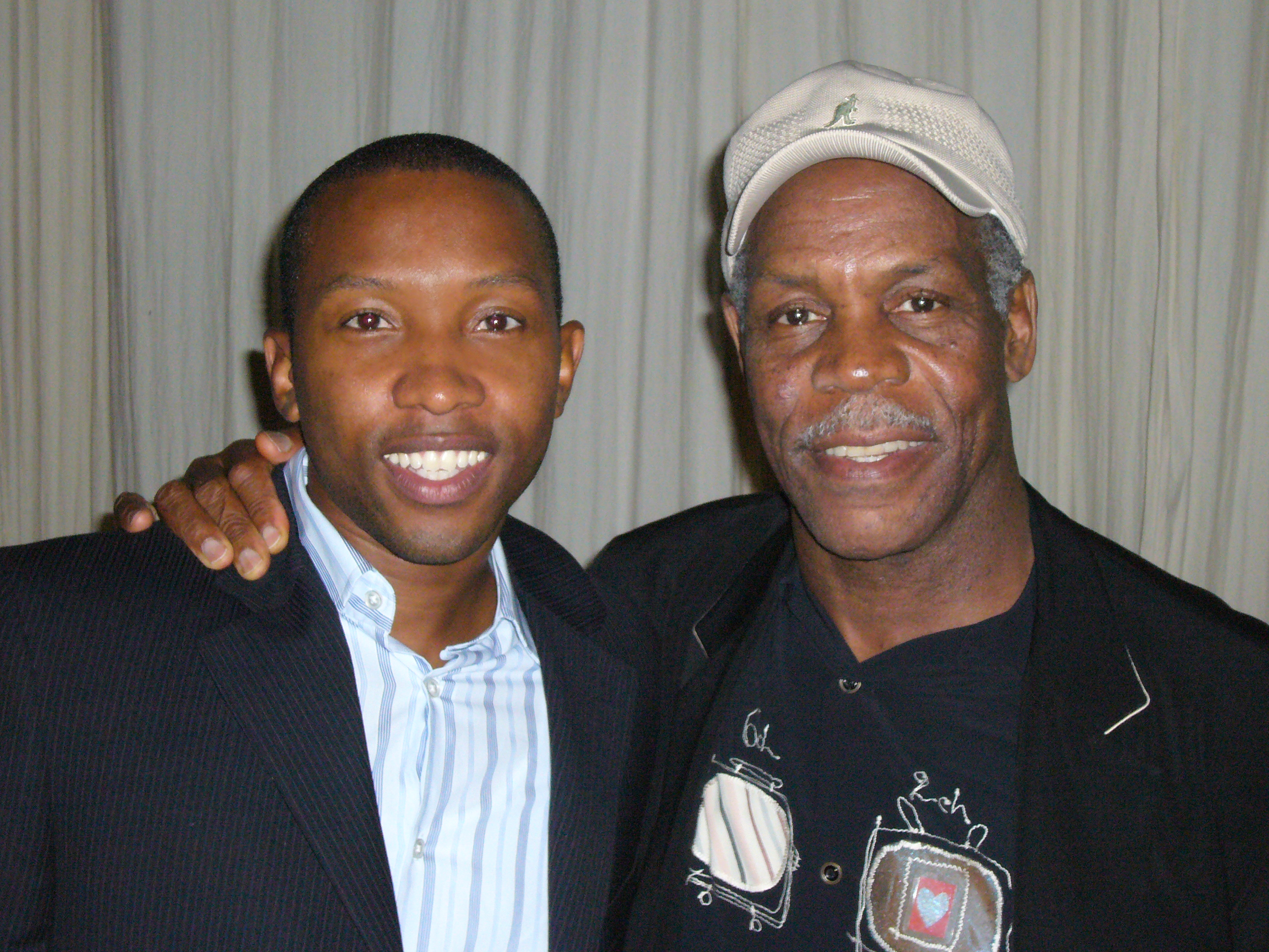 K.C. Collins and Danny Glover at Premier of 