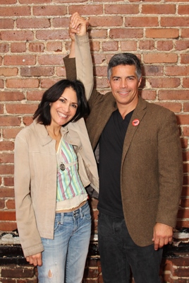 Esai Morales and Lourdes Colon