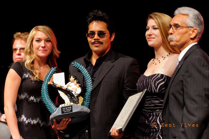 Art Camacho receiving G.S.K.A. Hall of fame award