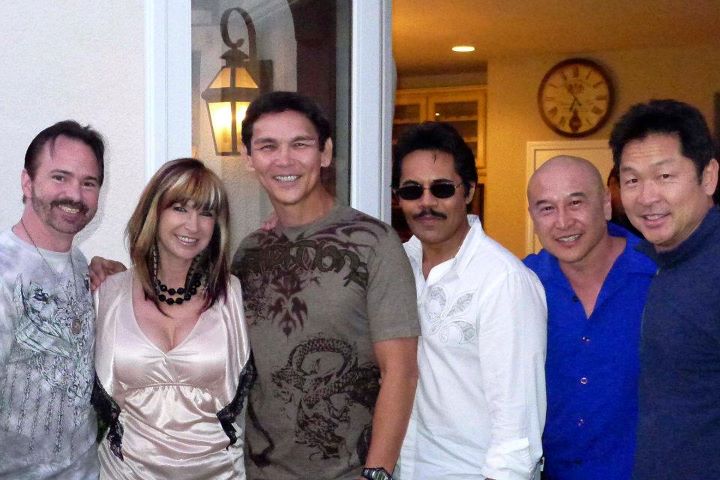 Art Camacho with Mark Grove, Don Wilson, Cynthia Rothrock, James Lew and Simon Rhee